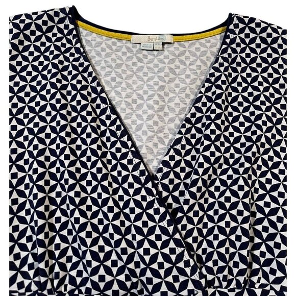 Boden Elisa Geometric Print Dress – Size 12L - Picture 5 of 8